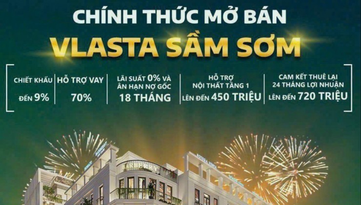 Bán 10 căn ngoại giao Vlasta Sầm Sơn - Thanh Hóa